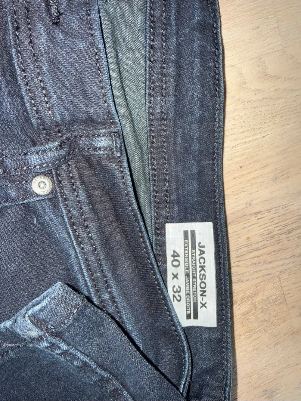 JACKSON Men's deep blue Straight Jeans